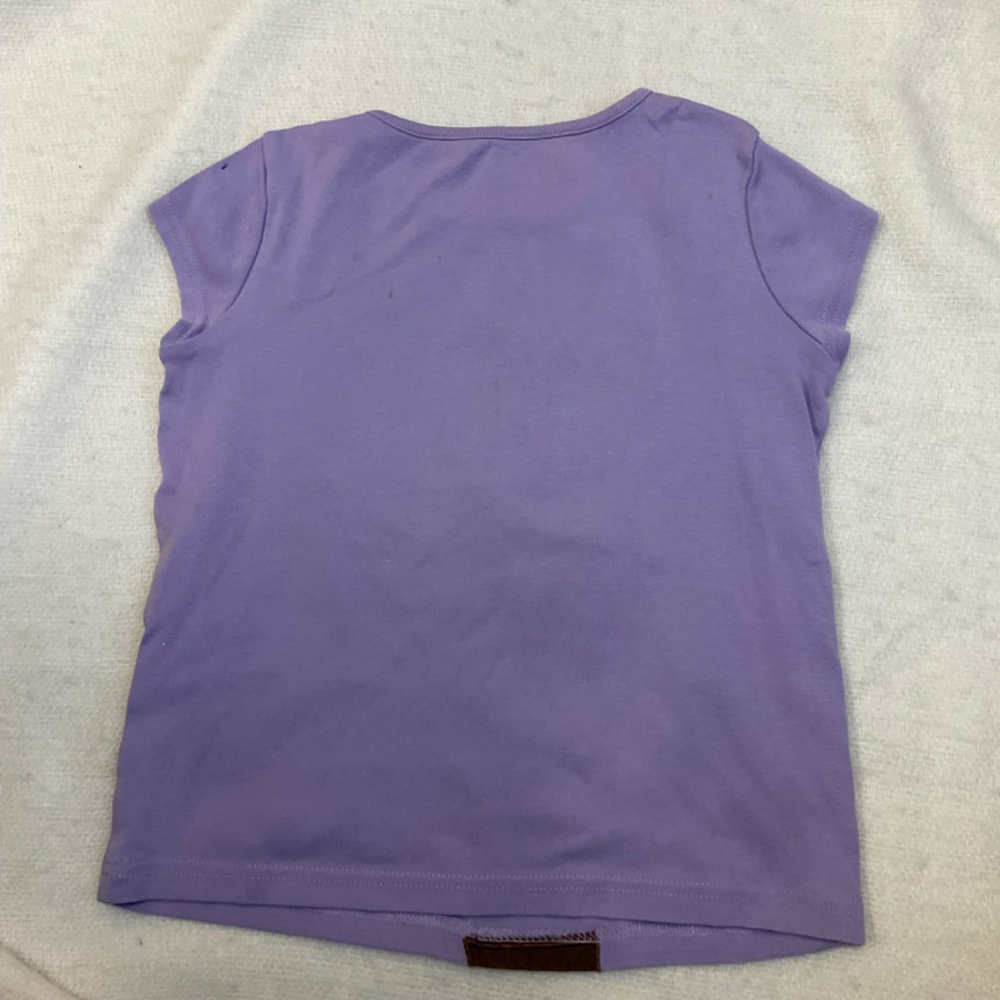 Gymboree Girl's Shirt Purple Giraffe Sequin Lilac Sz 7 - READ - Picture 5 of 8